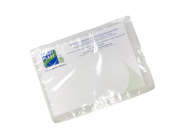1000 Pochettes plastique adhésives document ci-inclus - 235x175mm – Image 2