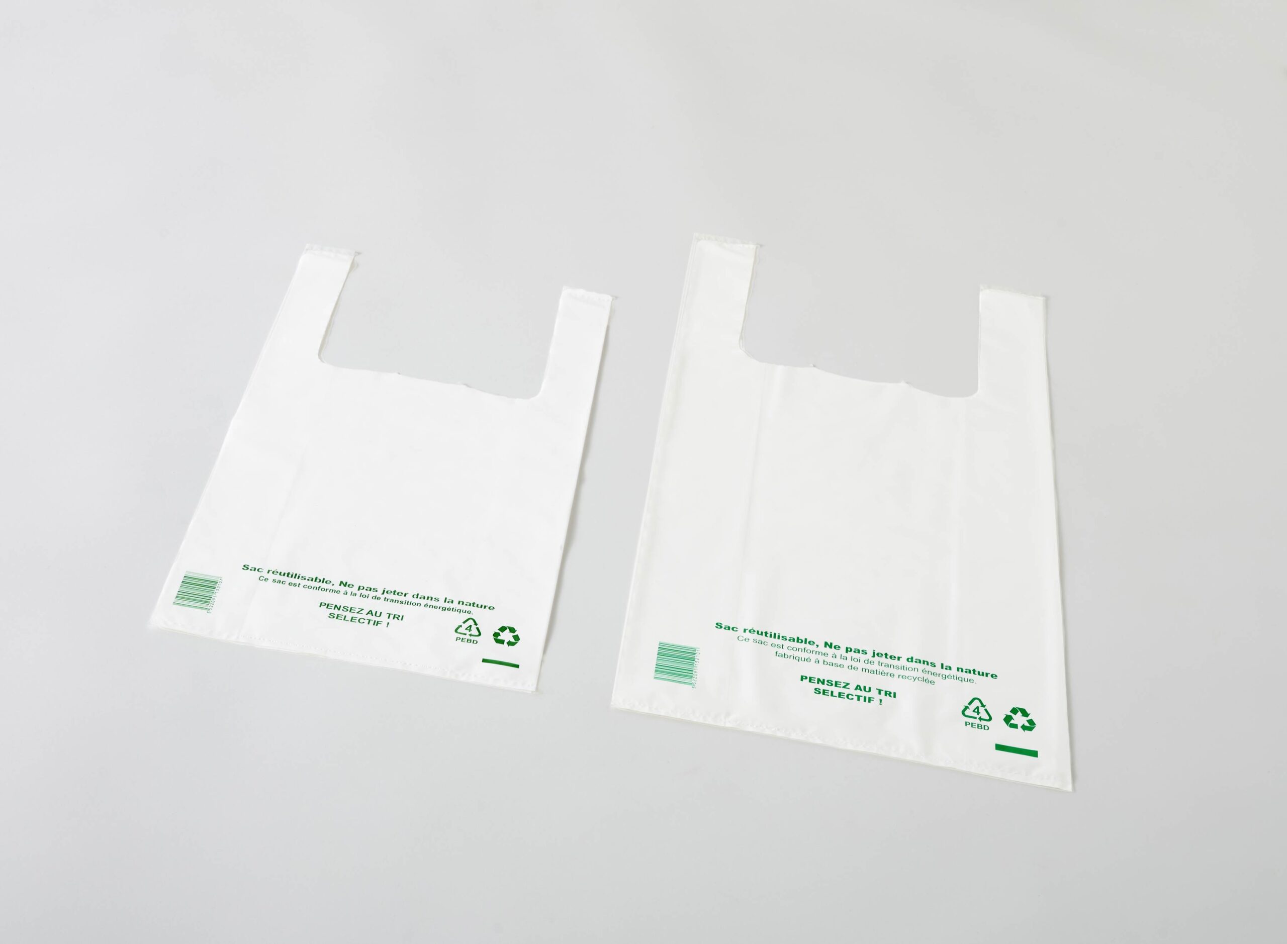 500 Sacs plastique Bretelles Liassés 50µ 260//60*450mm