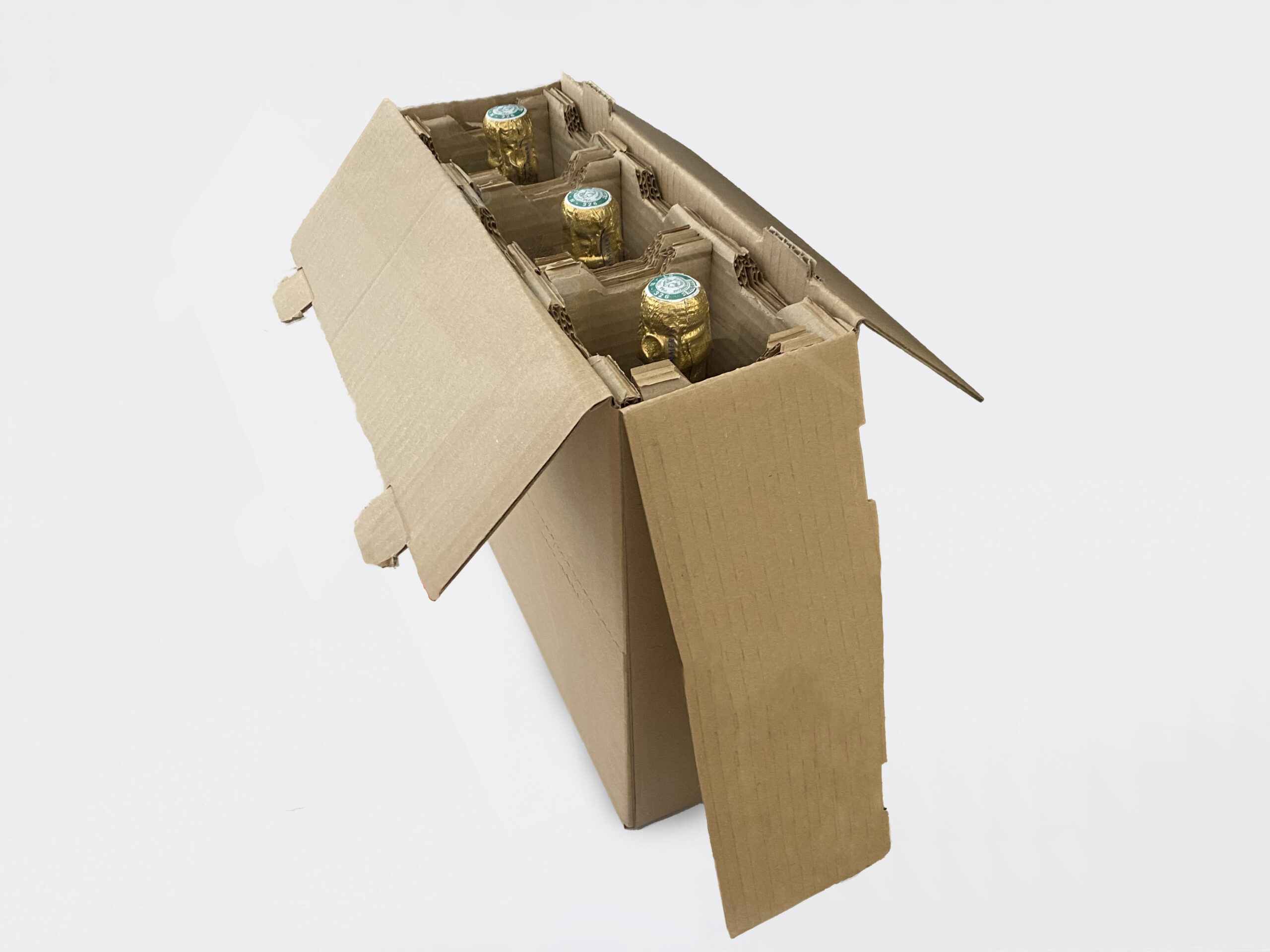 Emballage de transport en carton - 3 bouteilles