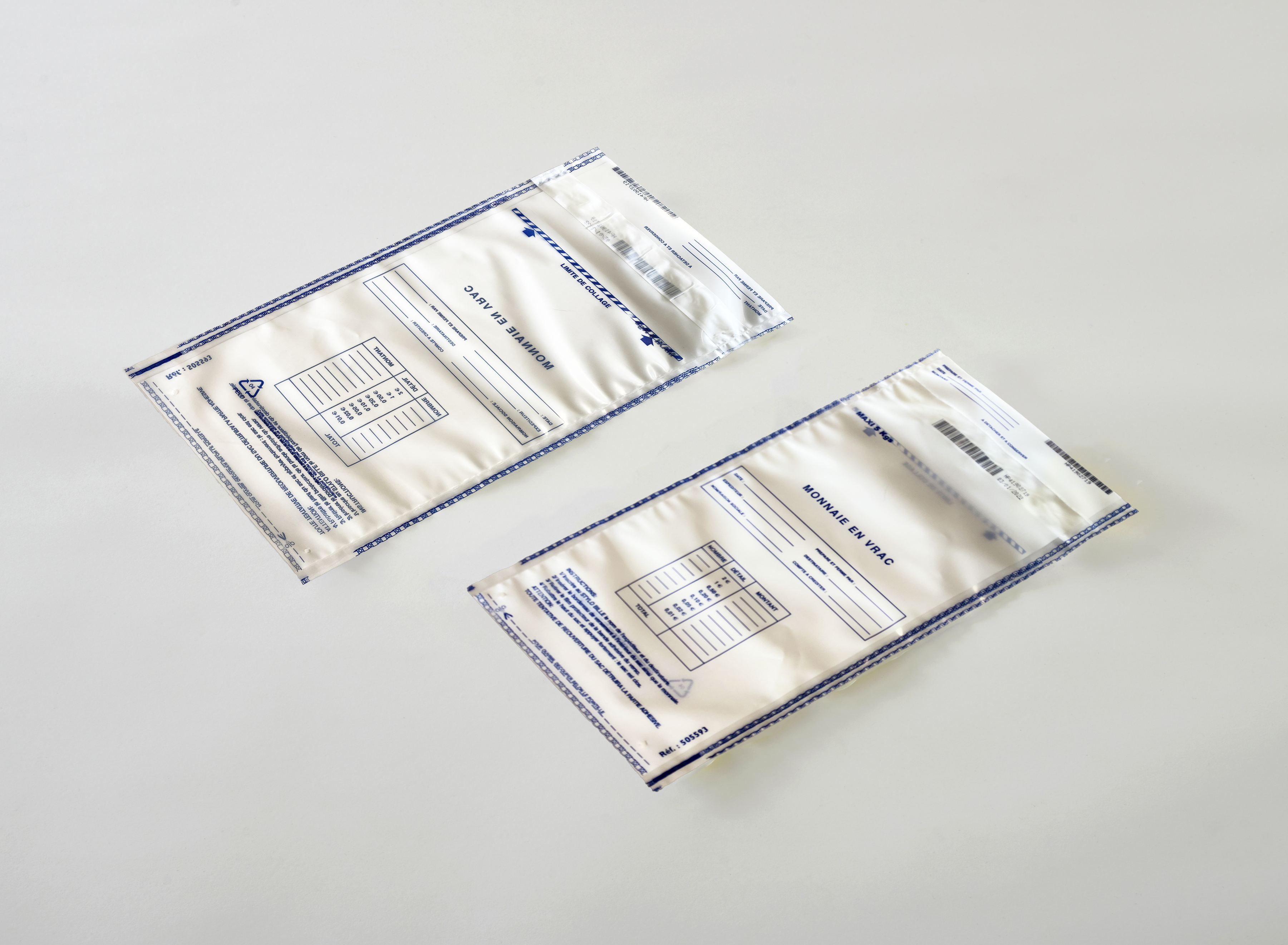 Lot De 2 Pochettes Transparentes PVC Pour Billets De Collection - Protège Billets, Timbres, Cartes - Compatibles Albums à Anneaux