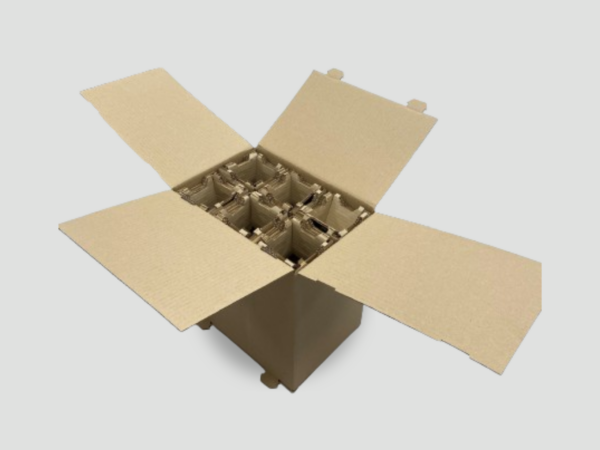 10 Caisses carton renforcées pour 6 bouteilles